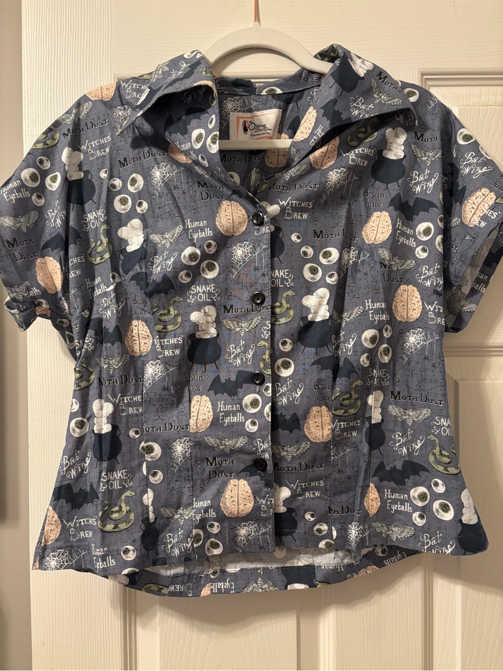 Oblong Box Shop Witch’s Brew Short-Sleeve Button-Up Shirt